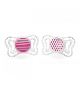 2 Chupetes Chicco Physio Light 6-16m Nena