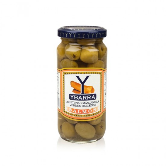 Aceitunas Rellenas con Salmon Ybarra