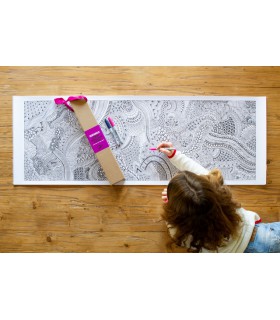 Lamina Mural Para Pintar Zentangle