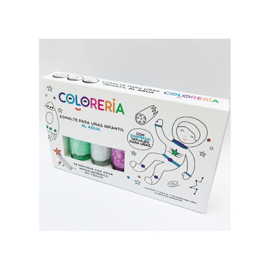 Set De Esmaltes al Agua Astronauta