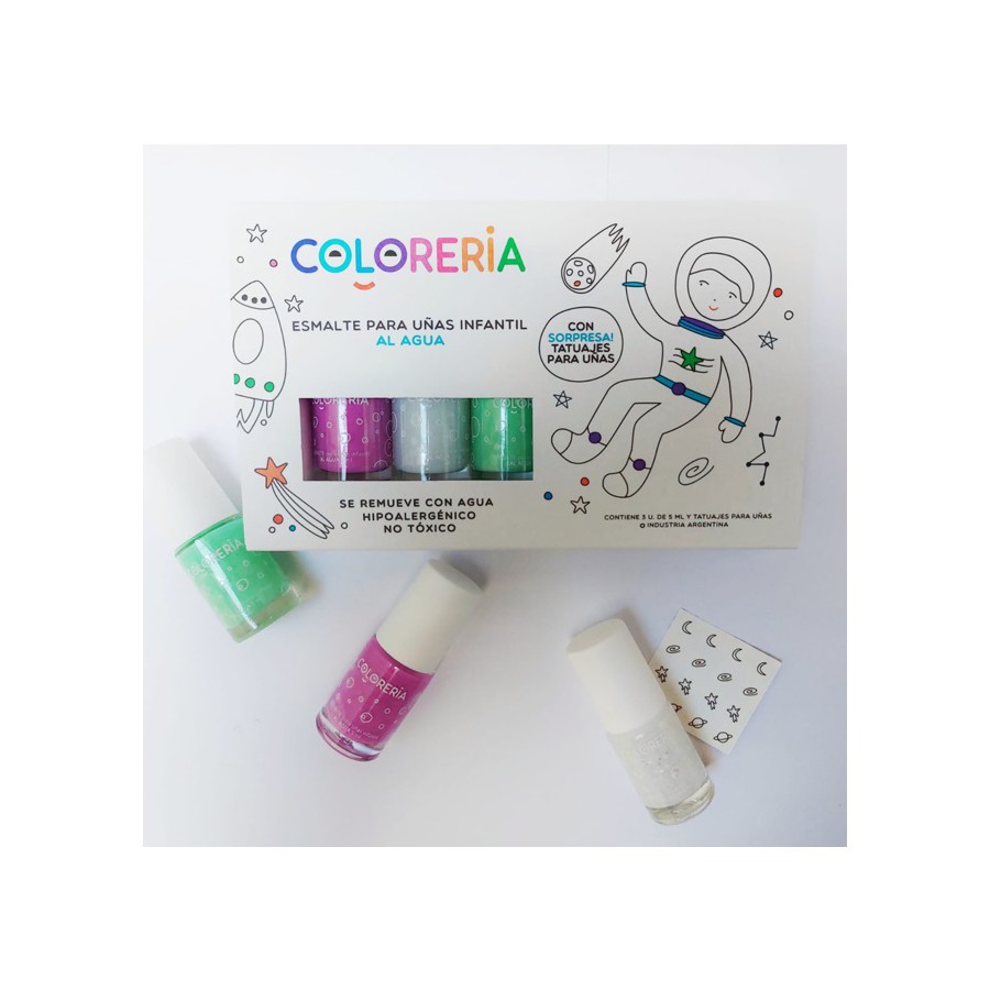 Set De Esmaltes al Agua Astronauta