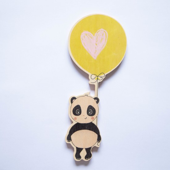 Pizarra Decorativa Globo Panda