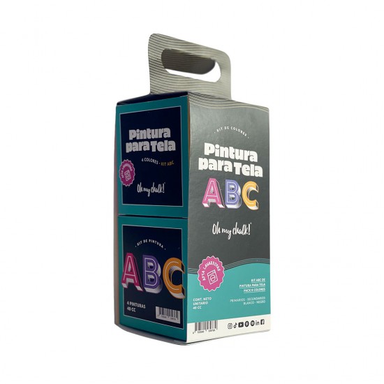 Pintura para Tela OH My Chalk!Â Kit ABC
