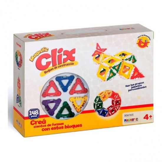 Bloques De Construcción Magnific Clix 148 Pzas