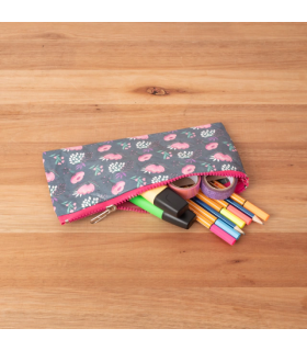 Cartuchera de Tyvek Flores