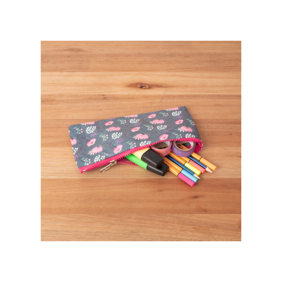 Cartuchera de Tyvek Flores