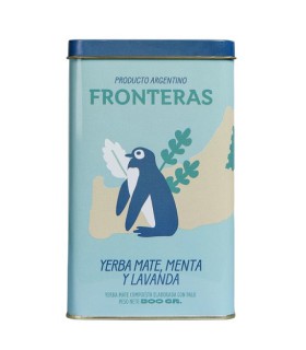 Lata Yerba Mate Fronteras 500 gr menta y lavanda