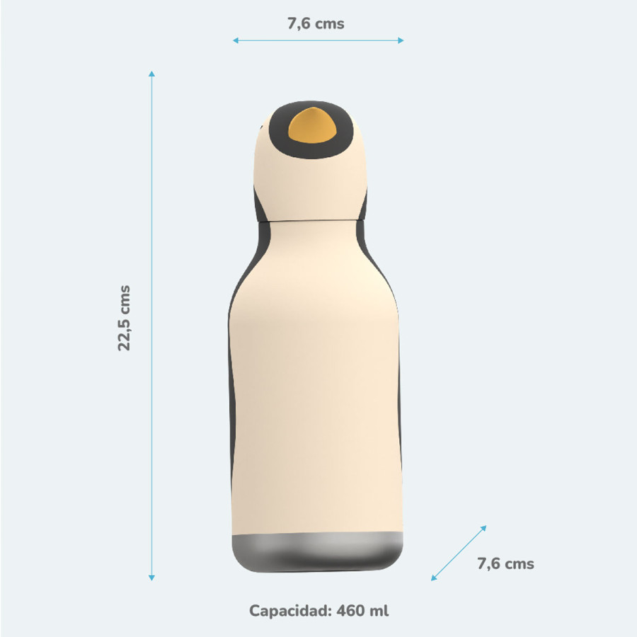 Botella Térmica Bestie Penguin 460 ml Asobu