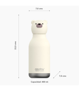 Botella Térmica Bestie Bear 460 ml Asobu