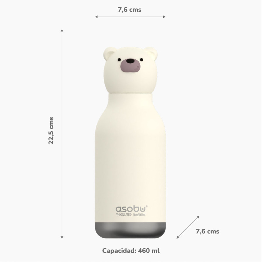 Botella Térmica Bestie Bear 460 ml Asobu