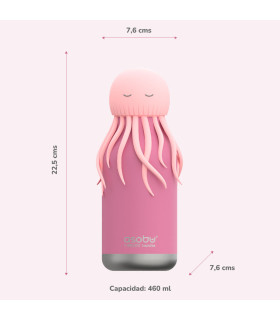 Botella Térmica Bestie Jelly Fish 460 ml Asobu