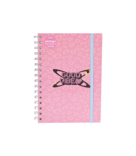 Cuaderno A5 con Elástico Butterfly Alparamis