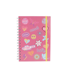 Cuaderno A5 con Elástico Butterfly Alparamis