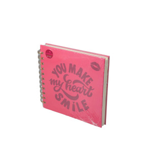 Cuaderno Cuadrado 16 cm Pink Party Alparamis