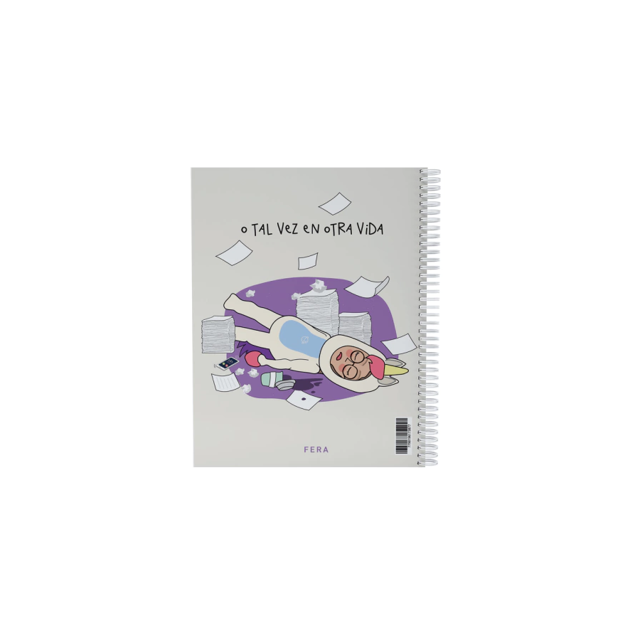 Cuaderno Tapa Blanda A4 Cuadriculado Procastrinar Fera