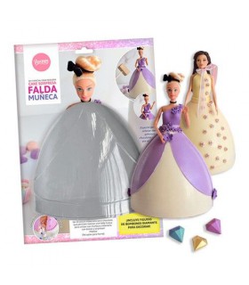 Set de placas Para Cake Falda Muñeca