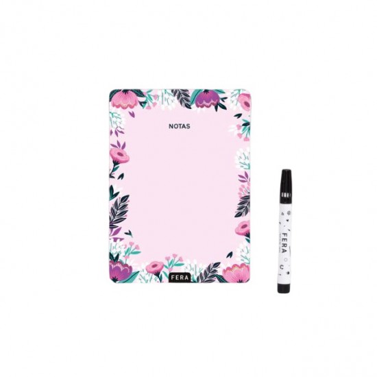 Anotador Con Iman Floral