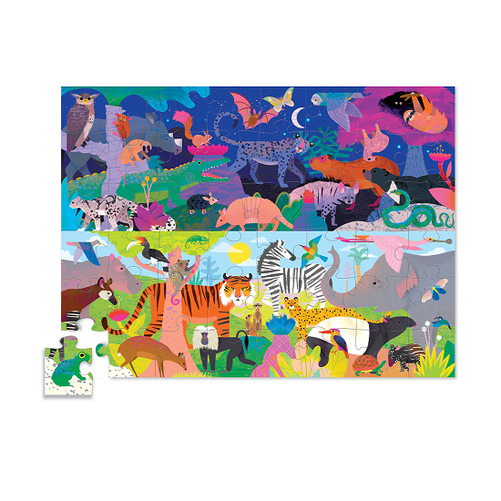 Puzzle 48 Piezas Opuestos Dia y Noche