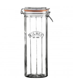Frasco de Vidrio Facetado Clip Top 2.2 l Kilner