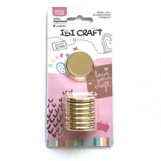 Discos de Expansión de 32 mm x 8 unidades Gold Ibicraft