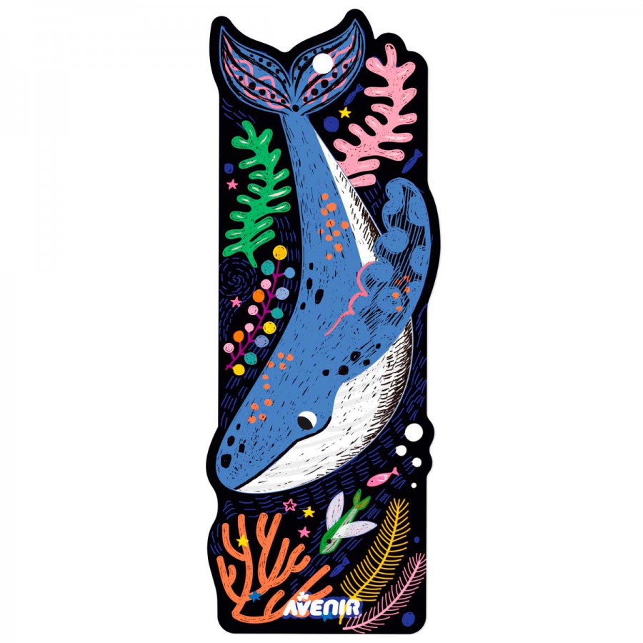 Señaladores Scratch Art Animales del Mar Avenir