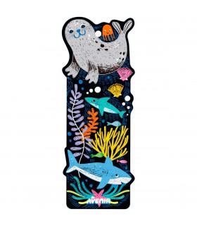 Señaladores Scratch Art Animales del Mar Avenir