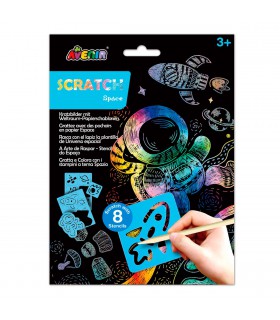 Scratch Art con Stencil Espacio Avenir