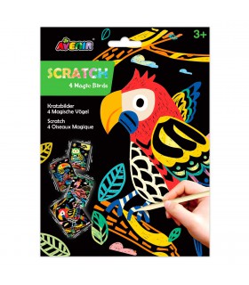 Scratch Art 4 Pájaros Mágicos Avenir