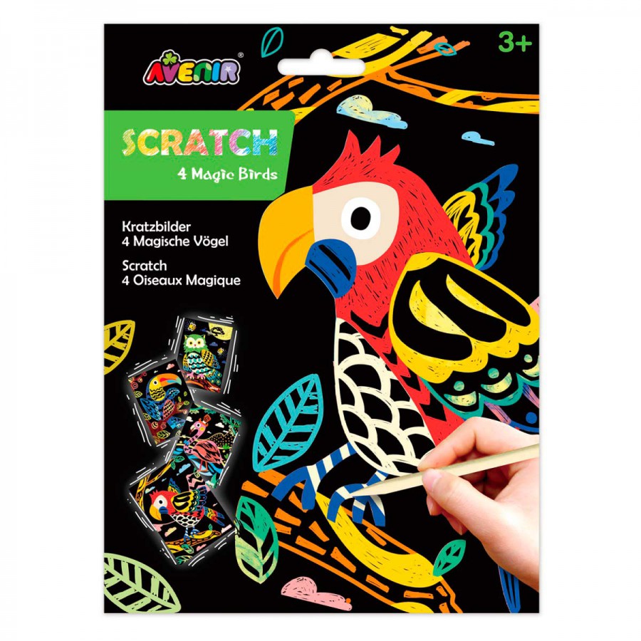 Scratch Art 4 Pájaros Mágicos Avenir
