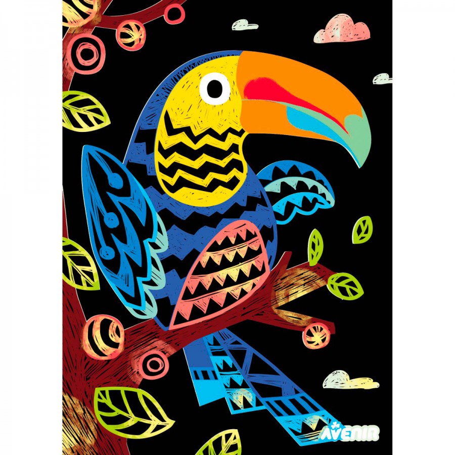 Scratch Art 4 Pájaros Mágicos Avenir