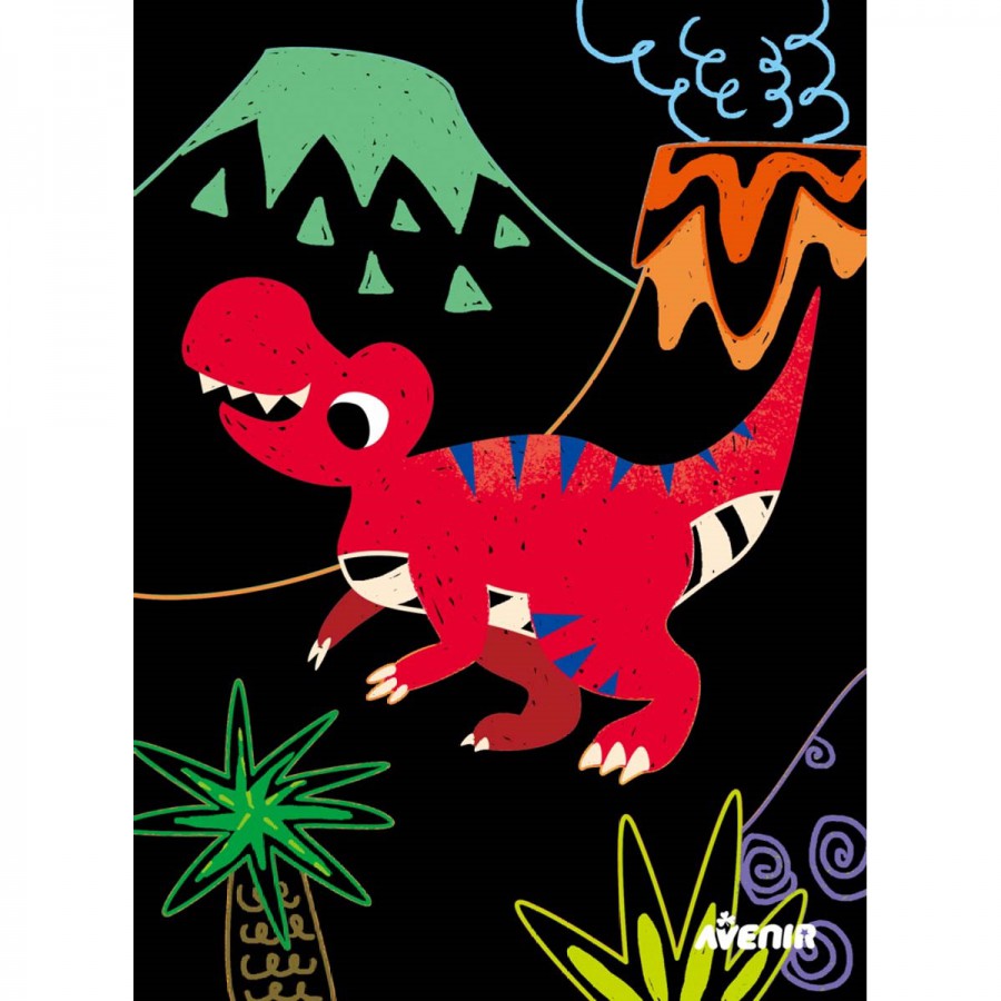 Scratch Art Junior Dinosaur Friends Avenir