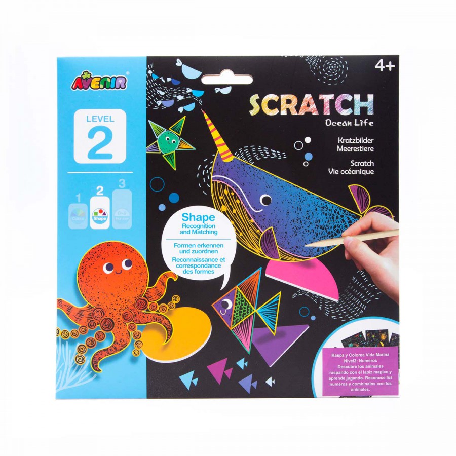 Scratch Art Nivel 2 Ocean Life Avenir