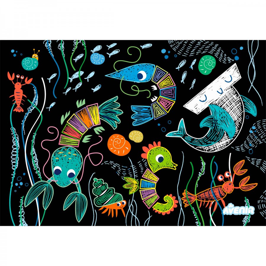 Scratch Art Nivel 2 Ocean Life Avenir