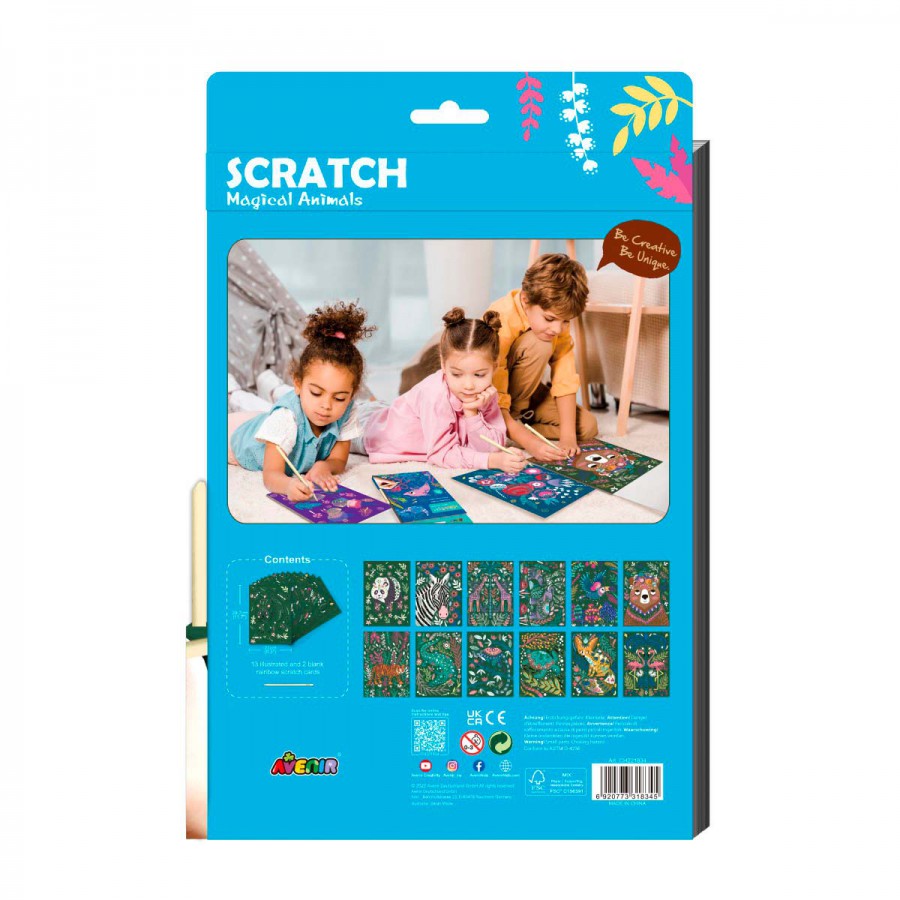 Scratch Book A5 Animales Mágicos Avenir