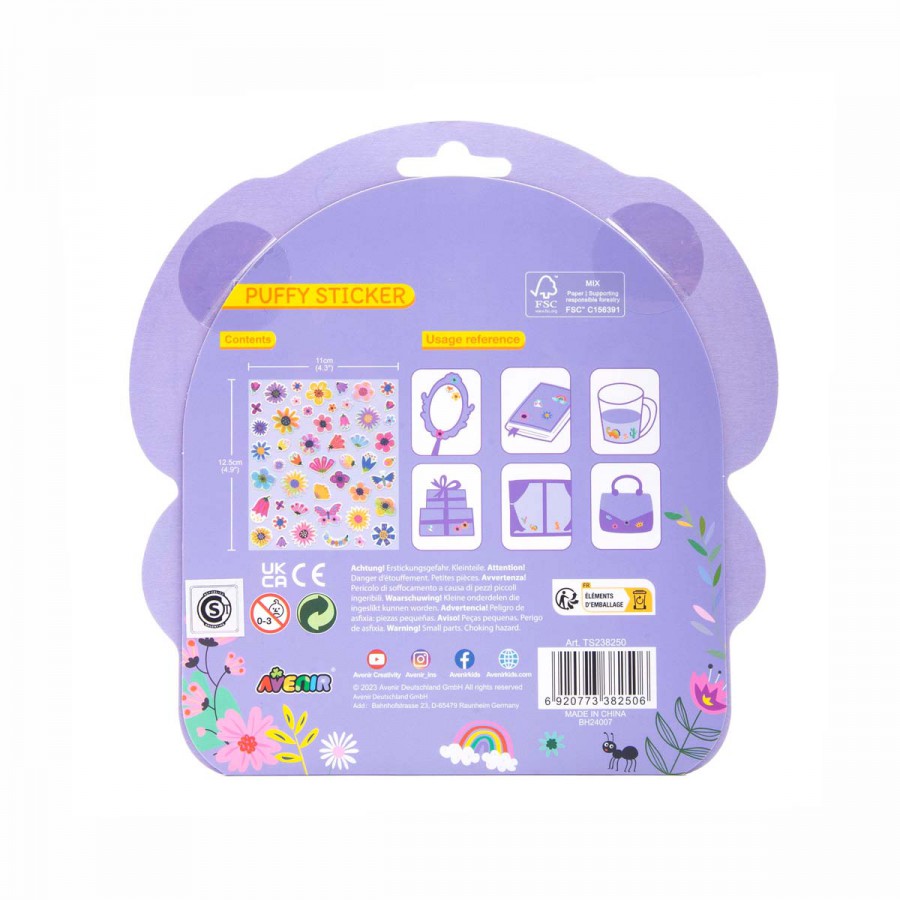 Puffy 3D Stickers Jardín Avenir