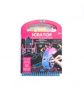 Libro Scratch Art Travel to the Magical World Avenir