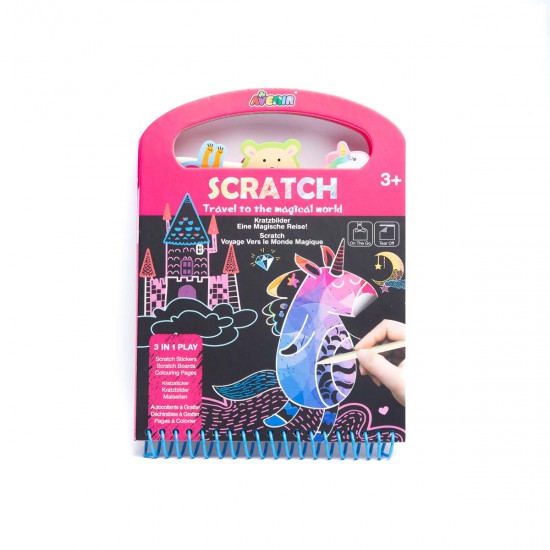 Libro Scratch Art Travel to the Magical World Avenir