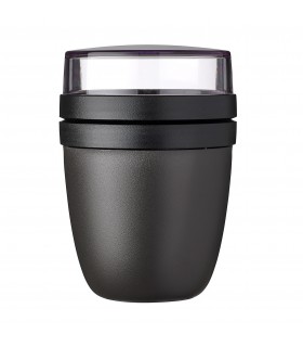 Recipiente para almuerzo ellipse 500 ml + 200 ml - black