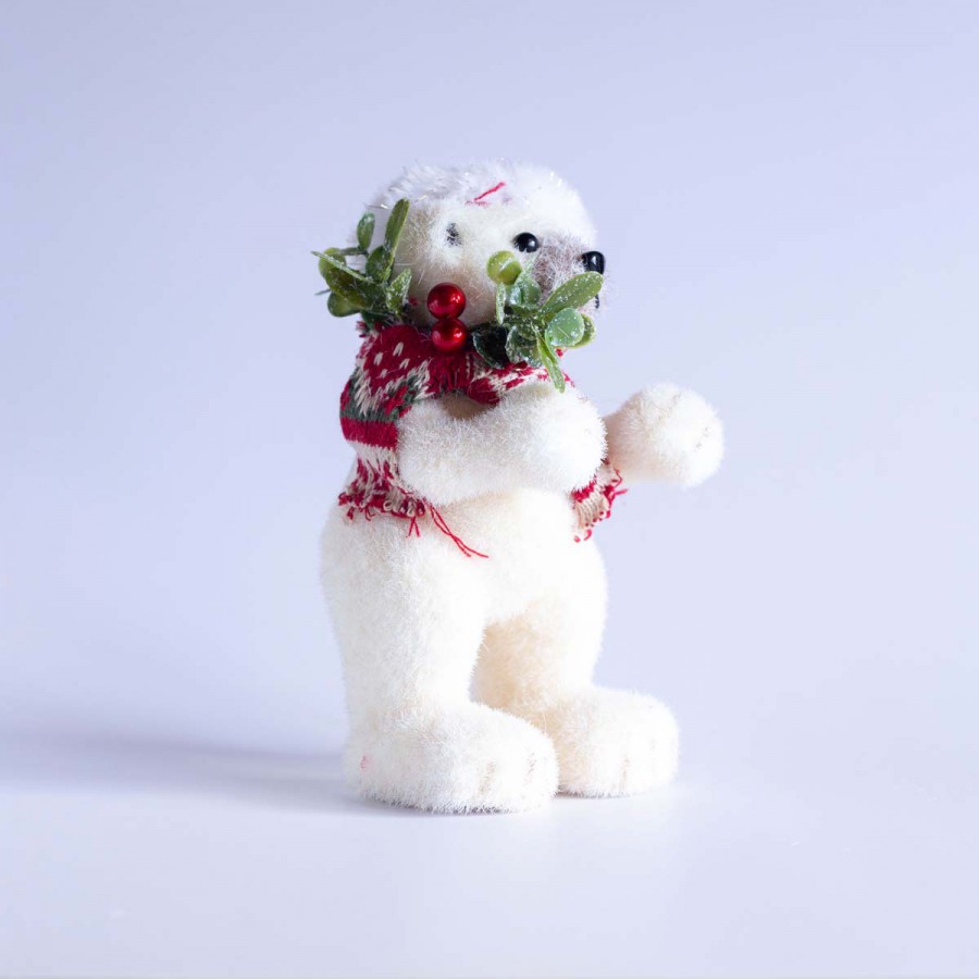 Adorno de Oso Polar Parado 19 cm Alparamis