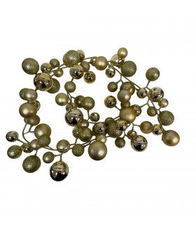 Guirnalda Medallones Dorados 180 cm Alparamis