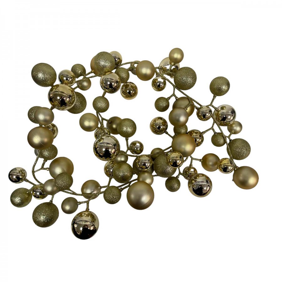 Guirnalda Medallones Dorados 180 cm Alparamis