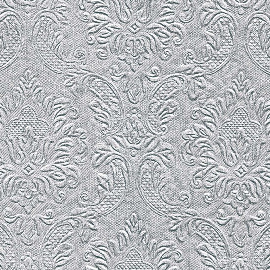 Servilletas 25 x 25 cm Ornament Silver Xmas