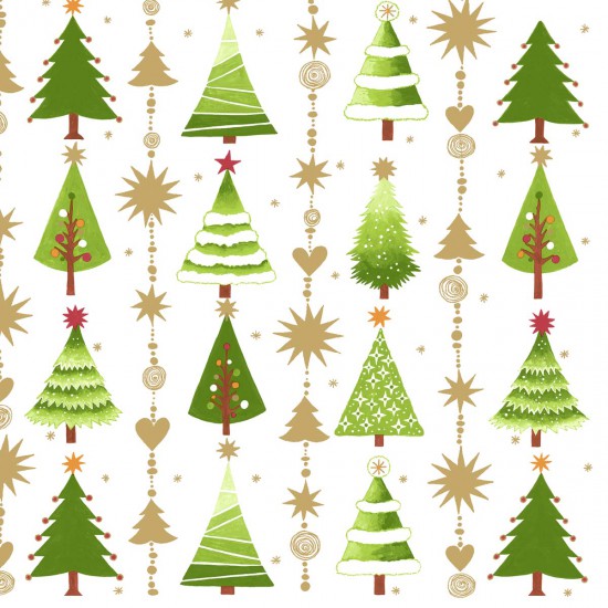 Servilletas 33 x 33 cm Fine Little Trees Xmas