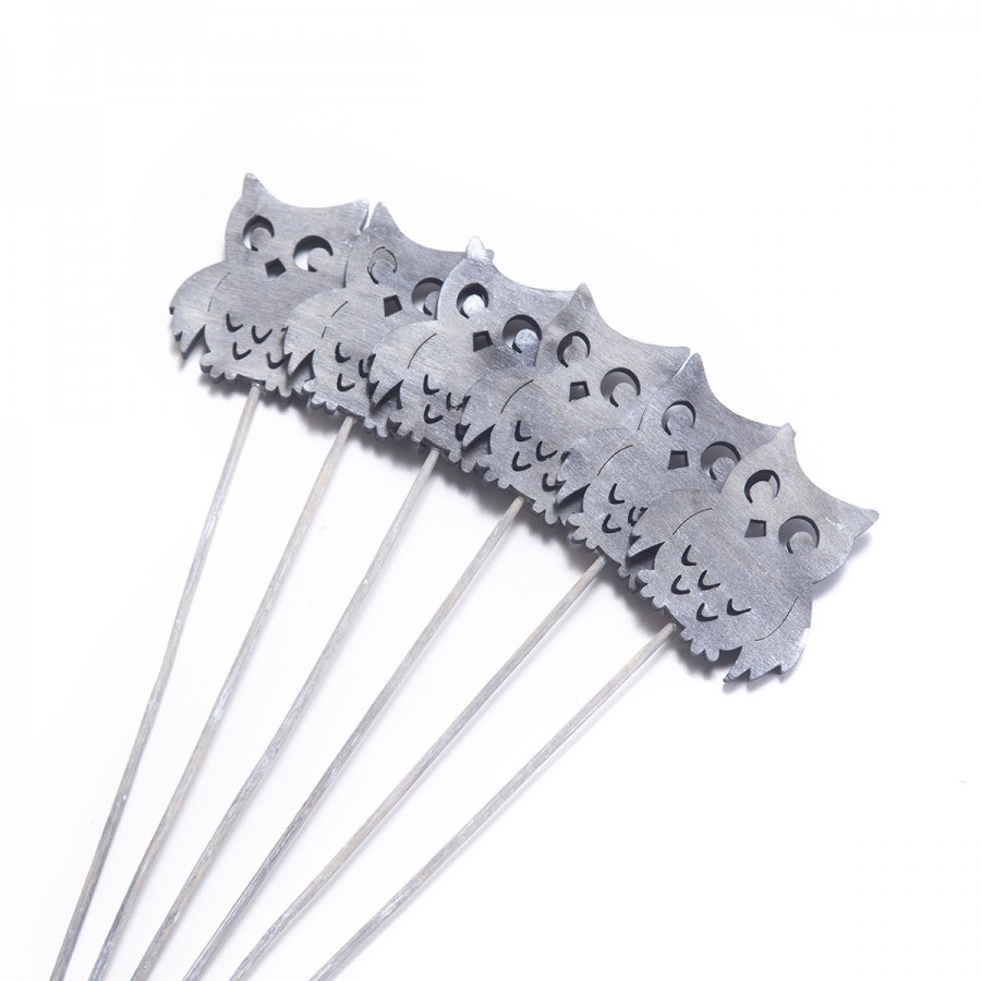 Stick de Búho Gris 6 cm Alparamis