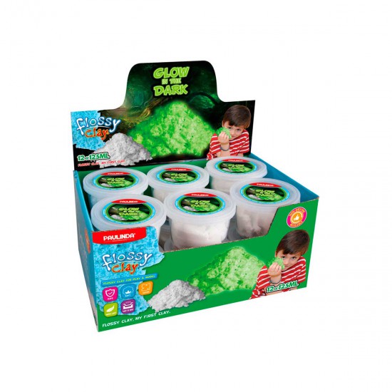 Masa Flossy Clay 125 ml Glow in the Dark