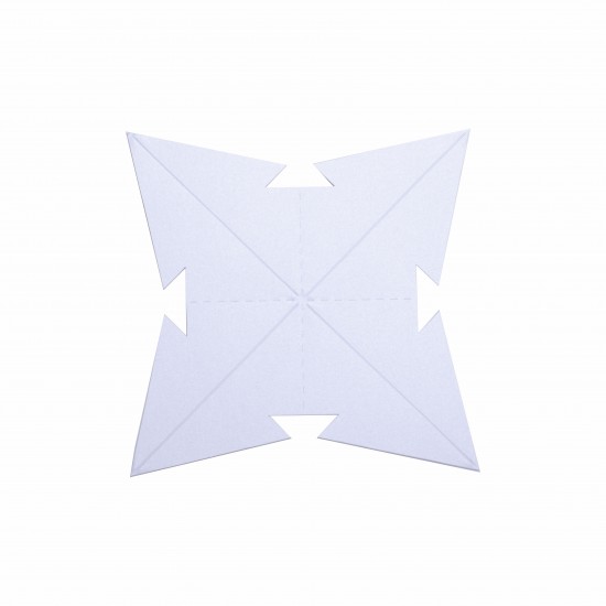 Estrella para Armar 28 cm Plateada