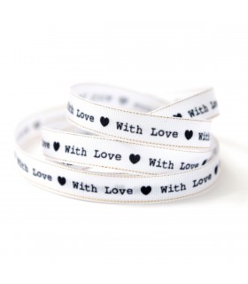 Cinta With Love 1 cm x 10 metros