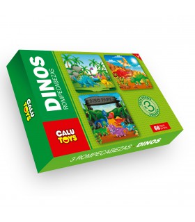 Rompecabezas Dino 3 en 1 de 66 Piezas