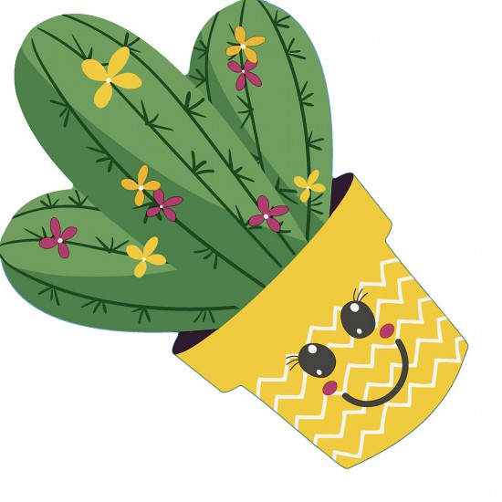 Servilletas 33 x 33 cm Troqueladas Silhouette Cactus