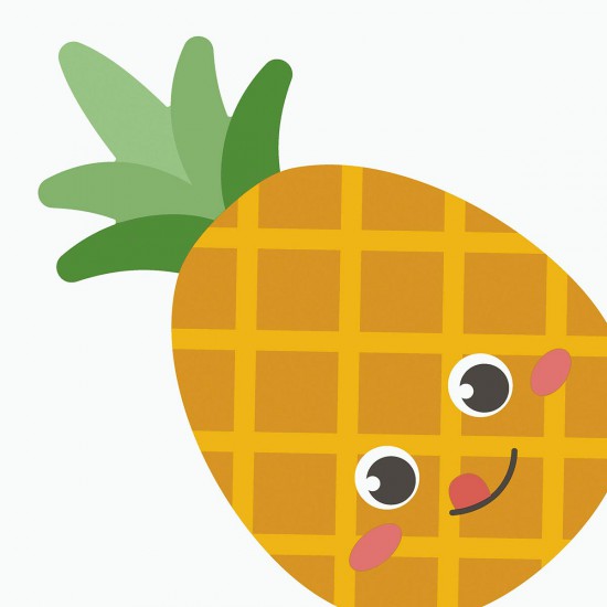 Servilletas 33 x 33 cm Troqueladas Silhouette Pineapple